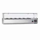 Opzetkoelvitrine ECO - 1400x335mm - 6x GN 1/4