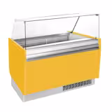 Vetrina Gelato LIAM - 1310 mm - Statico - per 10+10x contenitori per gelato da 5 litri - Giallo