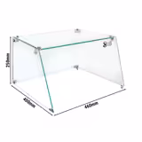 Glasopstand - 460x400x(H)250mm - glas - passend voor HDGJ9N