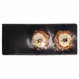 (6 uds) Bandeja de pizarra natural - Rectangular - 300x120mm