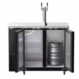 Bierkühler mit Zapfhahn - 2x 50 Liter Fässer - 1240x620mm