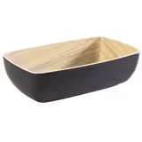 (6 pieces) FRIDA | GN 1/4 Melamine Gastronorm Buffet Bowl Set – Black - 1.8 L - 265×162×75 mm