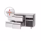 Koelwerkbank PREMIUM - 1400x700mm - met 4 laden