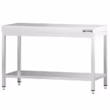 Commercial Stainless Steel Centre Table PREMIUM - 1200x600mm - with Undershelf