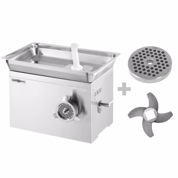 Commercial Electric Meat Mincer #32 - Heavy-Duty - 650 kg/h - 1.8 kW - Integrated cooling