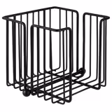 (6 uds) Servilletero - URBAN - Metal - para aprox. 120 servilletas cóctel - 190x190x180mm - con placa/peso presionador - Negro