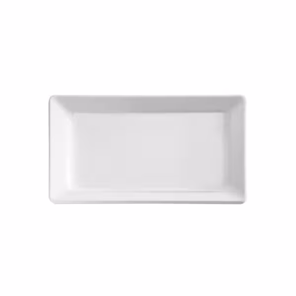 (6 pieces) PURE Rectangular Melamine Serving Tray – 300x210 mm - Height 30 mm - White