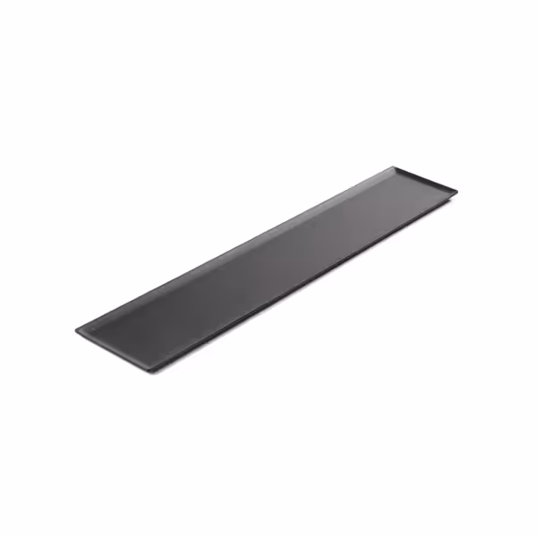 Vitrineplateau - Kunststof - 600x105mm - rechthoekig - hoogte: 8mm - zwart