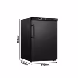 Mini congélateur de stockage ECO – 200 litres – avec 1 porte – intérieur de la porte en plastique – Noir