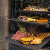 Grillplaat voor fornuis en combisteamer - 530x325x20mm - GN 1/1 - met geribbelde oppervlakte - aluminium, anti‑aanbak