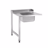 Zulauftisch - 1200mm - Anbau links - mit 1 Becken - passend für DSOZ445N