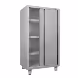 Armadio per stoviglie in acciaio inox ECO - 1200x700mm - 2 porte scorrevoli - Altezza: 1800mm