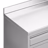 Pracovní skříňka - Pro kávovar - 800x600 mm - Se 2 zásuvkami, 2 dveřmi a zadní lištou