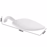 (50 szt.) Łyżka do finger foodu - LEAF - Melamina - 100mm - Biały