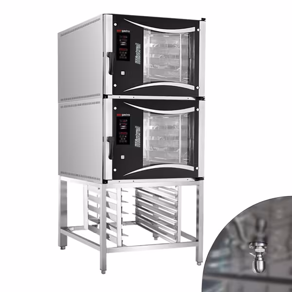 دو عدد فر برقی - همرفتی شیرینی پزی -  5xEN 60x40 دیجیتالی - به همراه پایه و استند سینی