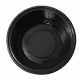 (300 stuks) Herbruikbare kom - polypropyleen - 1000ml - rond - diep - zwart