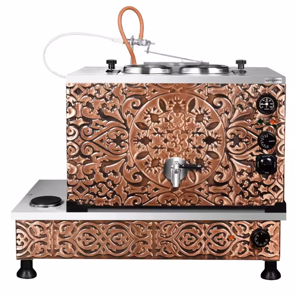 Samovar i koppar - elektrisk - 22 l - 2,5 kW