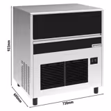 Professionele ijsblokjesmachine - 67kg/24h - luchtgekoeld - incl. ijs voorraadbunker