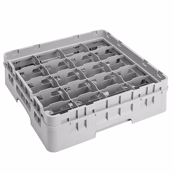 CAMBRO | CAMRACK® - Košara za pranje čaša 1/1 - Sa 20 odjeljaka - 500x500 mm - Siva boja