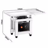 Csokoládé rázóasztal - 30 Watt - max. 30kg - rozsdamentes acél