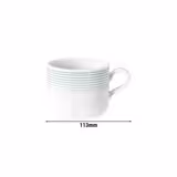 (6 Stück) SELTMANN WEIDEN | Milchkaffeetasse - 250ml - Arktisblau