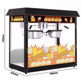 Popcorn-kone - 10 kg/h - 2 kattilalla