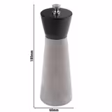 (6 bucăți) Râșniță de sare - ELEMENT - Beton - Înălțime: 180 mm - Gri