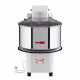 Amasadora espiral INDUSTRIAL - 53L / 44kg - 2 velocidades - cuba extraíble y cabezal elevable - con temporizador - 400V trifásica - para masas de pan/pizza