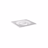 (6 pcs) Couvercle en polycarbonate GN 1/6 - Transparent - 176x162x25mm - Hauteur: 25mm