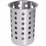 (6 pcs) Pot à couverts - Ø115mm - 115x115mm - Hauteur: 130mm - acier inoxydable