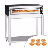 Elektrická pec na pizzu - 6x 35 cm (široká) - manuální - vč. podstavce