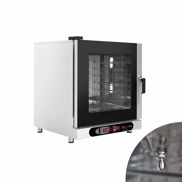 Panadería- Eléctrico- Horno mixto - Digital - 6x GN 1/1 o 6x EN 600x400 - incl. sistema de lavado (automático)