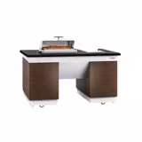 Commercial Dublin Mobile Cooking Station – 1600 x 1000mm - Black Granite Top - 4 Doors