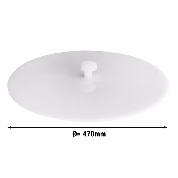 Lid for Parmesan Wheel - with Handle - Polycarbonate - H55mm; Ø470mm - Natural