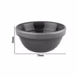 (6 pièces) Coupelles à sauce - EMMA - Melamine - 60 ml - Ø 75 mm - Gris