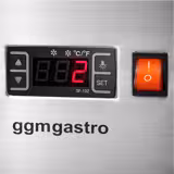 Vetrina gelato da banco - 867mm - Refrigerazione statica - con Illuminazione LED - per 4x Vasca da gelato da 5 Litri - Vetro curvo - Apertura coperchio lato lato operatore