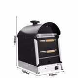 Commercial Gas Jacket Potato Oven - Manual Controls - 530x1100x740mm - with 2 drawers