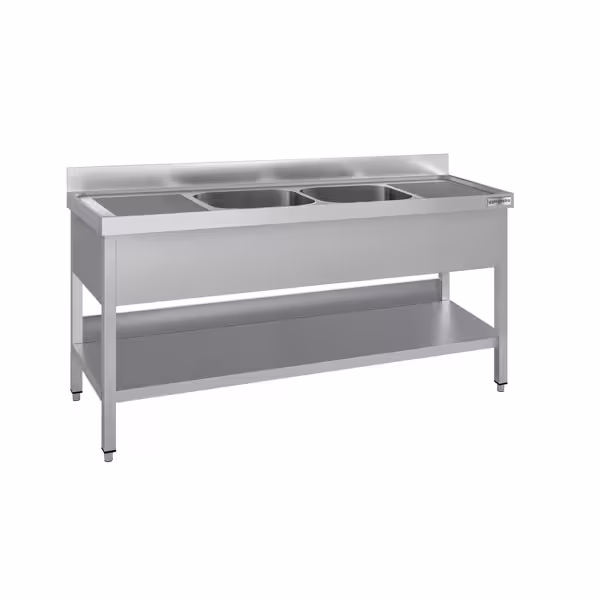 Chiuveta ECO - 1800x700mm - cu bază și 2 chiuvete în centru
