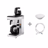 Filter coffee maker - 1.8 liters - 2.39 kW - with 2 hot plates & thermokinetics - incl. 2 glass jugs