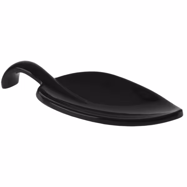 (50 st) Amuseskedar LEAF - Leaf - melamin - 50-delars - Svart - 100 mm