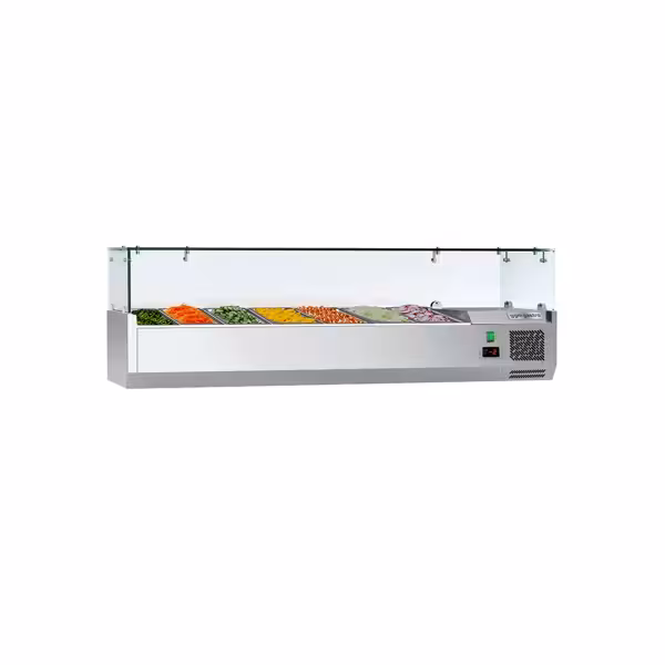 Opzetkoelvitrine ECO - 1600x395mm - 7x GN 1/3