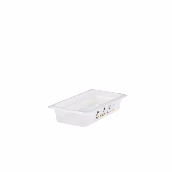 (6 stuks) CAMBRO | SafeTrak - Polypropyleen bakjes GN 1/3 - Melkachtig - Hoogte: 65mm