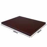 Planche à découper antidérapante - EN 600x400mm - Épaisseur: 20mm - Conforme HACCP - PEHD 500 - Marron