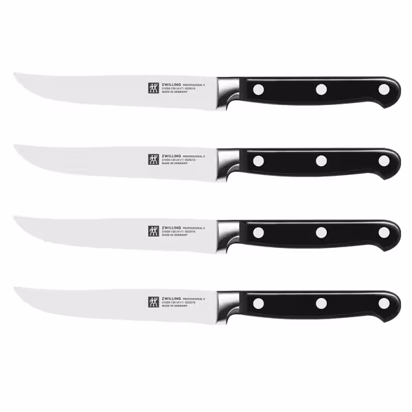 (4‑Piece) ZWILLING | Steak Knife Set – Black Handles - Made in Germany