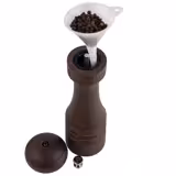 (12 pcs) Salt & Pepper Mills PREMIUM - ETERNAL - Beech Wood - Height: 155mm - Dark Brown