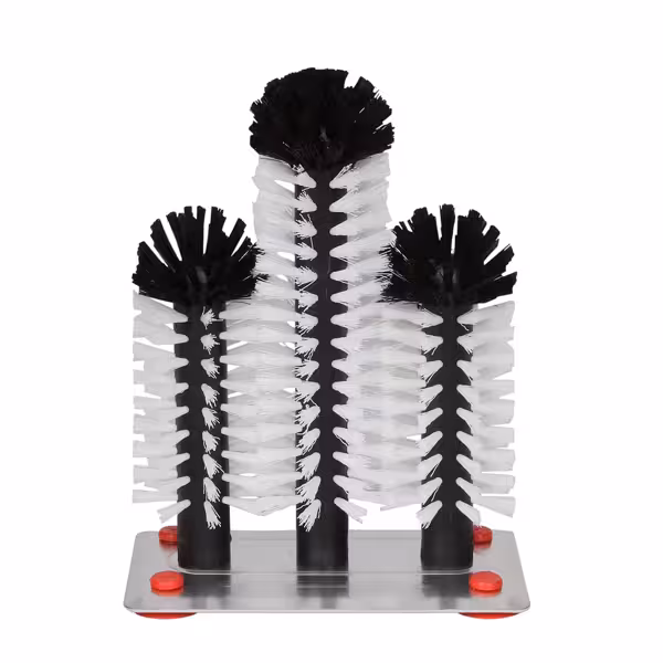 (2 pieces) FUCHS | DELFIN® Glass washing-up brush - 2x180mm + 1x240mm - with metal base plate - 1-2-3