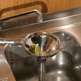 (6 Stück) FUCHS | DELFIN® Restetrichter mit Sieb - Ø127mm - Edelstahl