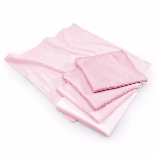 (10 pcs) Lavettes en microfibre - 40x40cm - Rose