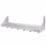 Półka ścienna - na pojemniki 6x GN 1/6 - 1200x300mm - z prowadnicami w zestawie