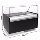 Glassdisk (golvmodell) LIAM - 1 562 mm - Statisk - för 13+13x 5 liter glasskantiner - Svart